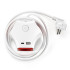 Разклонител с ключ, 3 гнезда, +2X USB порта тип А+C Разклонител с ключ, 3 гнезда, +2X USB порта тип А+C - Електроуреди
