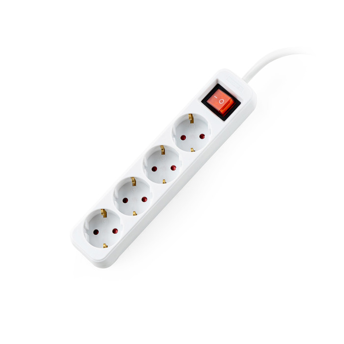 Разклонител с ключ, 4G, 1.5mm2, 1.5m дължина Разклонител с ключ, 4G, 1.5mm2, 1.5m дължина - Електроуреди