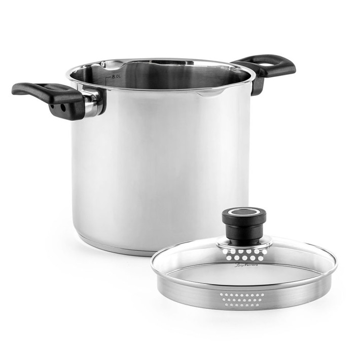 Тенджера дълбока Luigi Ferrero Sophia FR-3408 24x20cm, 8.6L Тенджера дълбока Luigi Ferrero Sophia FR-3408 24x20cm, 8.6L - Кухня