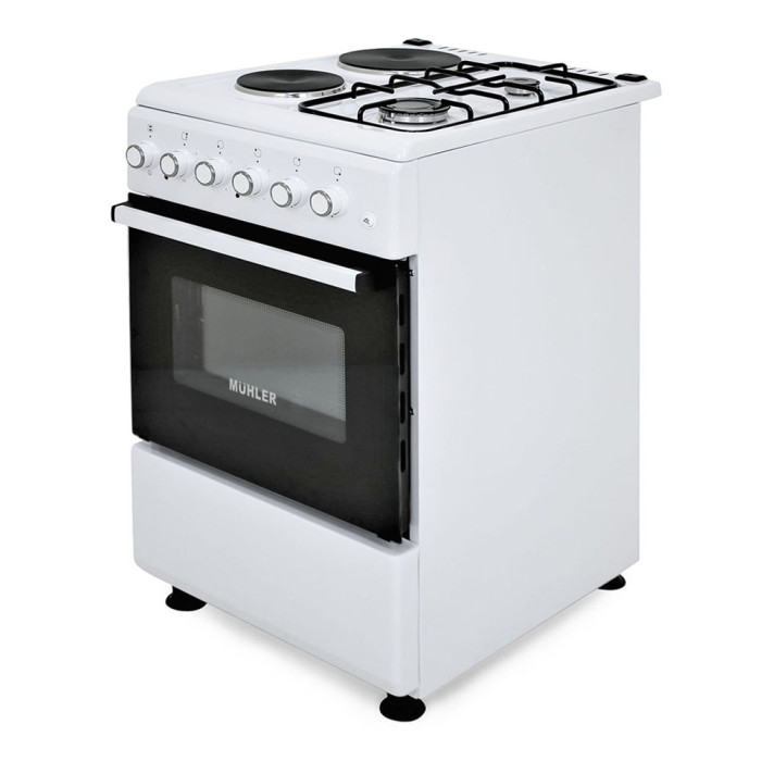 Голяма готварска печка Muhler ELC-500G, 2Г+2Е Голяма готварска печка Muhler ELC-500G, 2Г+2Е - Електроуреди