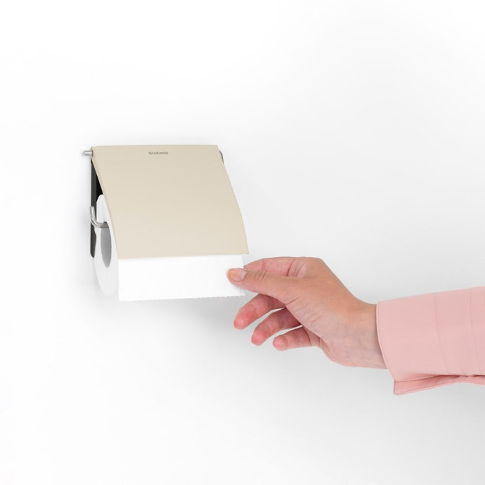 Държач за тоалетна хартия Brabantia ReNew Soft Beige Държач за тоалетна хартия Brabantia ReNew Soft Beige - Баня и почистване