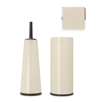 Комплект аксесоари за тоалетна Brabantia ReNew Soft Beige 3 части