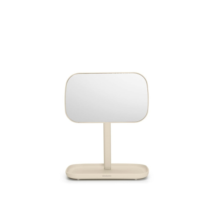 Огледало с поставка за принадлежности Brabantia ReNew Soft Beige Огледало с поставка за принадлежности Brabantia ReNew Soft Beige - Баня и почистване