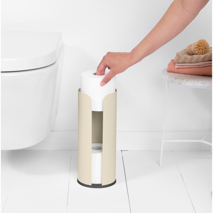 Стойка за резервна тоалетна хартия Brabantia ReNew Soft Beige Стойка за резервна тоалетна хартия Brabantia ReNew Soft Beige - Баня и почистване