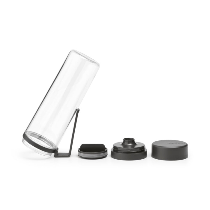 Бутилка Brabantia Make&Take 500ml Dark Grey, с цедка Бутилка Brabantia Make&Take 500ml Dark Grey, с цедка - Кухня