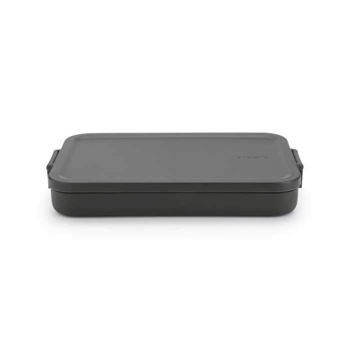 Кутия за обяд Brabantia Make&Take 1.1L, Dark Grey, плоска Кутия за обяд Brabantia Make&Take 1.1L, Dark Grey, плоска - Кухня