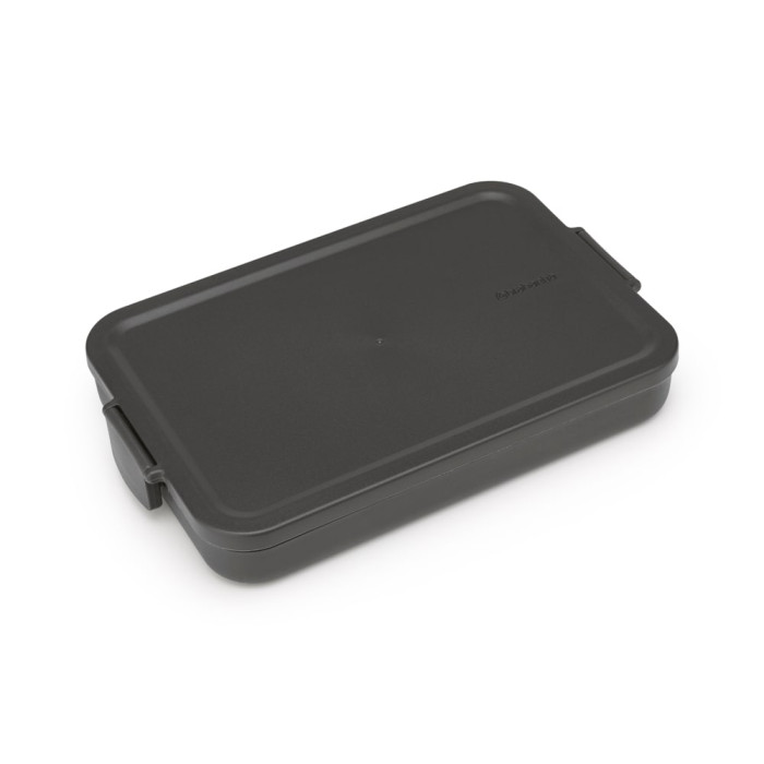 Кутия за обяд Brabantia Make&Take 1.1L, Dark Grey, плоска Кутия за обяд Brabantia Make&Take 1.1L, Dark Grey, плоска - Кухня