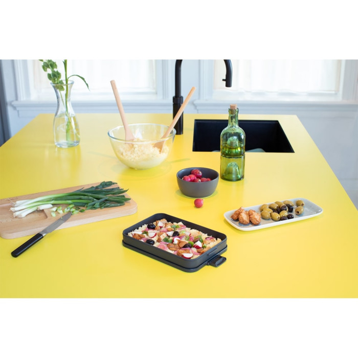 Кутия за обяд Brabantia Make&Take 1.1L, Dark Grey, плоска Кутия за обяд Brabantia Make&Take 1.1L, Dark Grey, плоска - Кухня