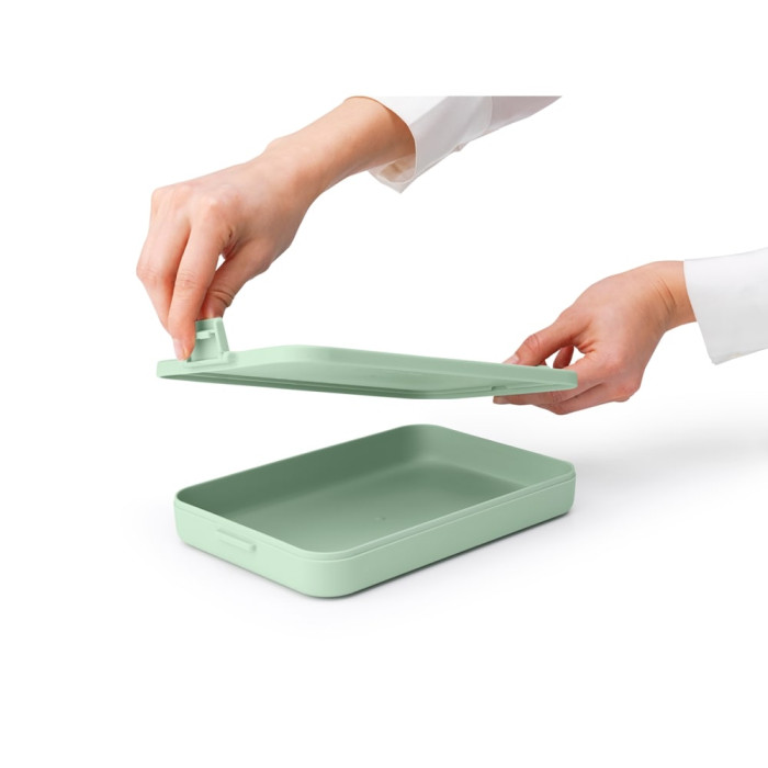Кутия за обяд Brabantia Make&Take 1.1L, Jade Green, плоска Кутия за обяд Brabantia Make&Take 1.1L, Jade Green, плоска - Кухня