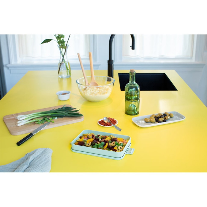 Кутия за обяд Brabantia Make&Take 1.1L, Jade Green, плоска Кутия за обяд Brabantia Make&Take 1.1L, Jade Green, плоска - Кухня