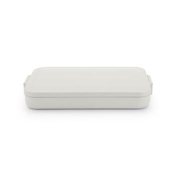 Кутия за обяд Brabantia Make&Take 1.1L, Light Grey, плоска