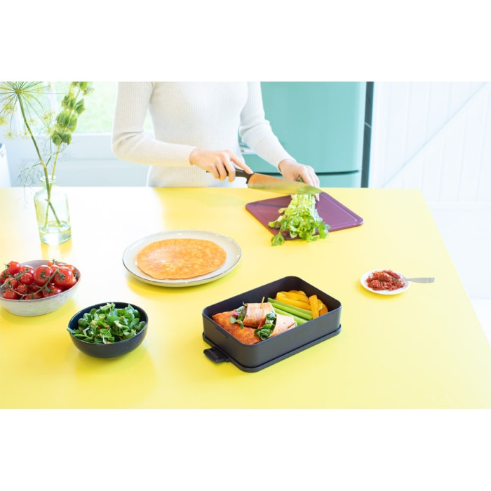 Кутия за обяд Brabantia Make&Take 2L, Dark Grey Кутия за обяд Brabantia Make&Take 2L, Dark Grey - Кухня