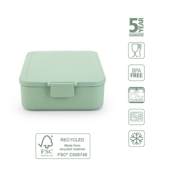 Кутия за обяд Brabantia Make&Take 2L, Jade Green