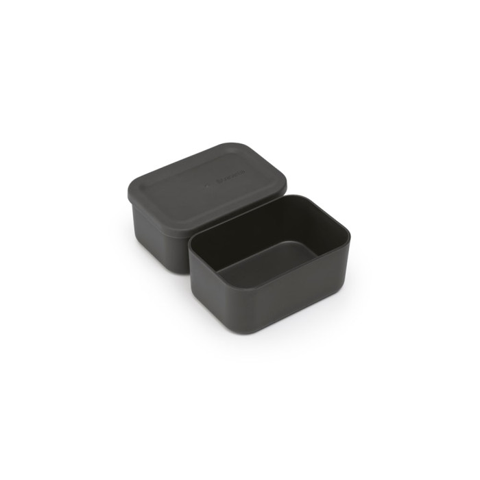 Кутия за обяд Brabantia Make&Take 2L, Dark Grey, с разделители Кутия за обяд Brabantia Make&Take 2L, Dark Grey, с разделители - Кухня