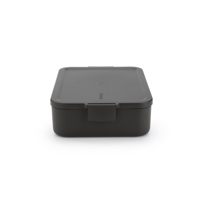 Кутия за обяд Brabantia Make&Take 2L, Dark Grey, с разделители Кутия за обяд Brabantia Make&Take 2L, Dark Grey, с разделители - Кухня