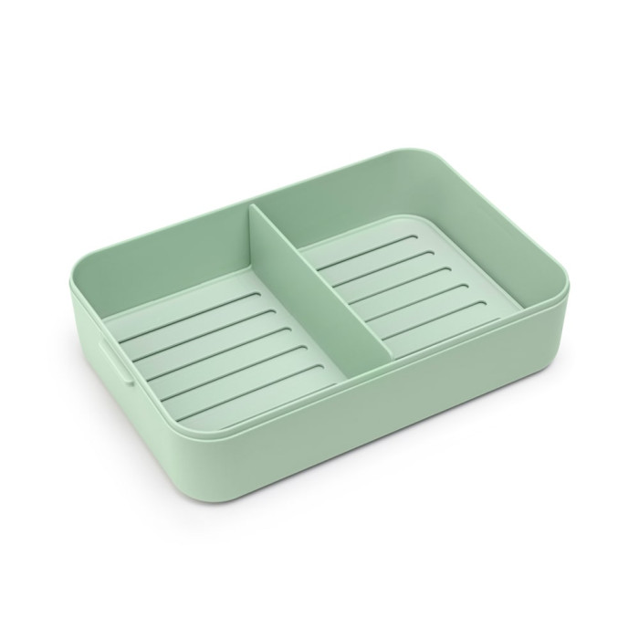 Кутия за обяд Brabantia Make&Take 2L, Jade Green, с разделители Кутия за обяд Brabantia Make&Take 2L, Jade Green, с разделители - Кухня