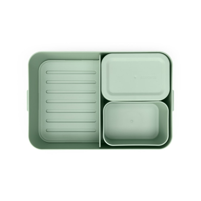 Кутия за обяд Brabantia Make&Take 2L, Jade Green, с разделители Кутия за обяд Brabantia Make&Take 2L, Jade Green, с разделители - Кухня