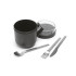 Чаша с капак Brabantia Make&Take 600ml, Dark Grey Чаша с капак Brabantia Make&Take 600ml, Dark Grey - Кухня