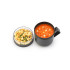 Чаша с капак Brabantia Make&Take 600ml, Dark Grey Чаша с капак Brabantia Make&Take 600ml, Dark Grey - Кухня