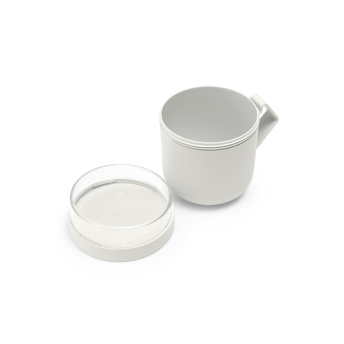 Чаша с капак Brabantia Make&Take 600ml, Light Grey Чаша с капак Brabantia Make&Take 600ml, Light Grey - Кухня