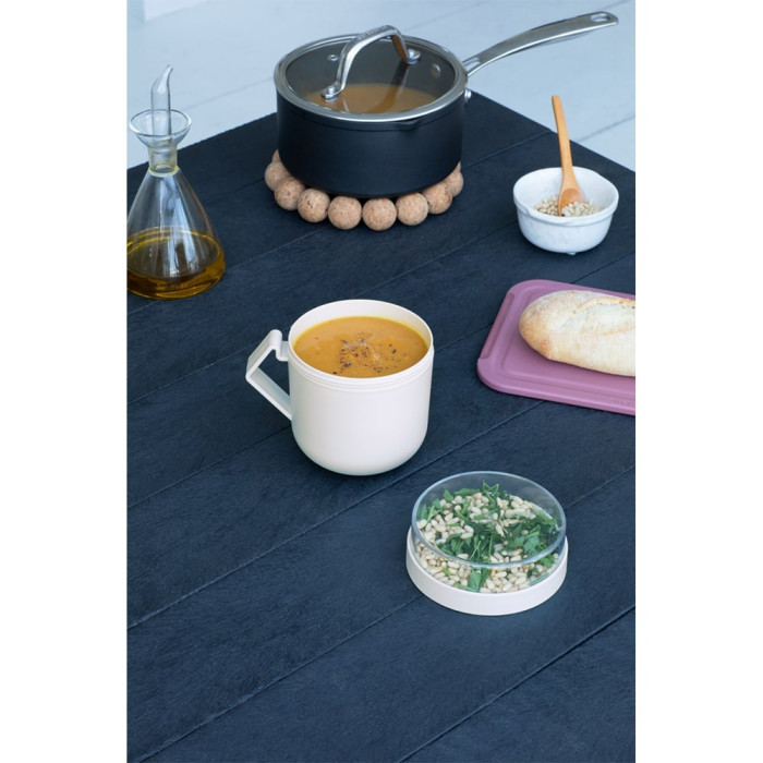 Чаша с капак Brabantia Make&Take 600ml, Light Grey Чаша с капак Brabantia Make&Take 600ml, Light Grey - Кухня