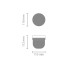 Купичка за закуска Brabantia Make&Take 500ml, Dark Grey Купичка за закуска Brabantia Make&Take 500ml, Dark Grey - Кухня