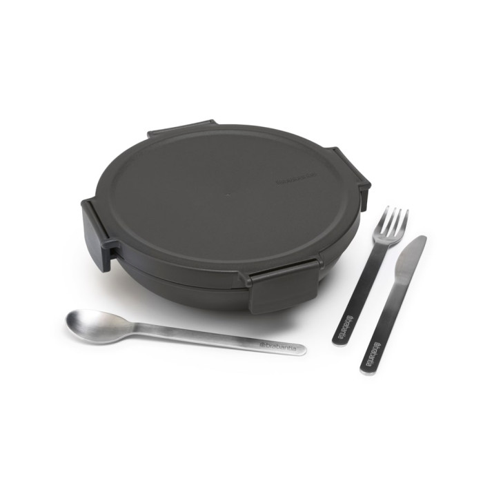 Купа за обяд Brabantia Make&Take 1L, Dark Grey Купа за обяд Brabantia Make&Take 1L, Dark Grey - Кухня