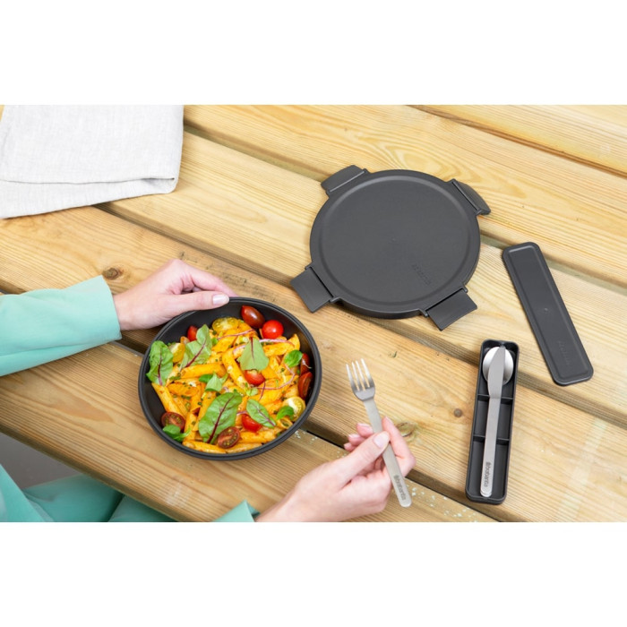 Купа за обяд Brabantia Make&Take 1L, Dark Grey Купа за обяд Brabantia Make&Take 1L, Dark Grey - Кухня