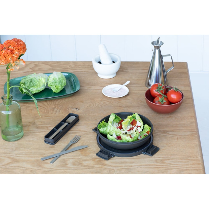 Купа за обяд Brabantia Make&Take 1L, Dark Grey Купа за обяд Brabantia Make&Take 1L, Dark Grey - Кухня