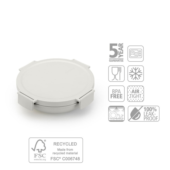 Купа за обяд Brabantia Make&Take 1L, Light Grey Купа за обяд Brabantia Make&Take 1L, Light Grey - Кухня