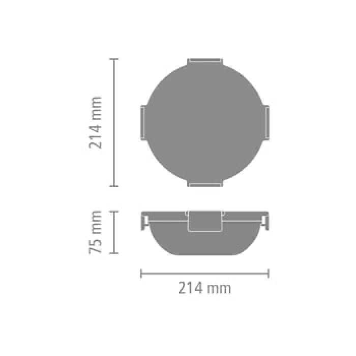 Купа за салата Brabantia Make&Take 1.3L, Dark Grey Купа за салата Brabantia Make&Take 1.3L, Dark Grey - Кухня