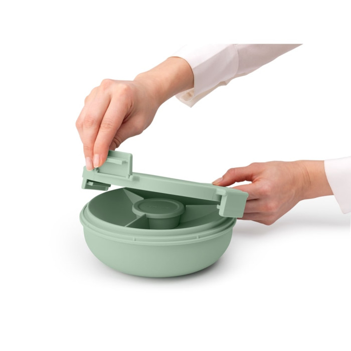 Купа за салата Brabantia Make&Take 1.3L, Jade Green Купа за салата Brabantia Make&Take 1.3L, Jade Green - Кухня