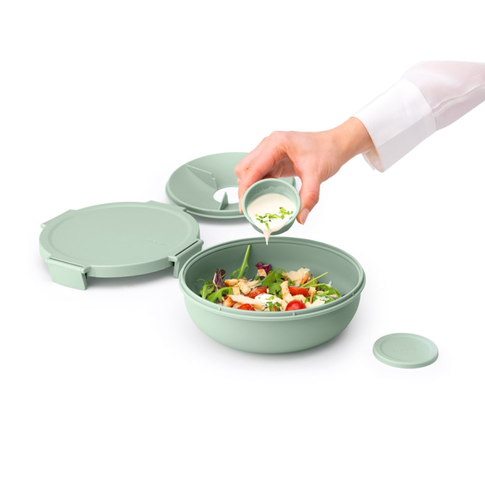 Купа за салата Brabantia Make&Take 1.3L, Jade Green Купа за салата Brabantia Make&Take 1.3L, Jade Green - Кухня