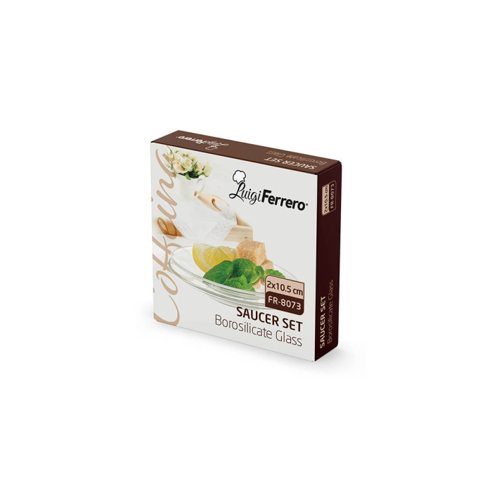 Чинийка подложна за чаша Luigi Ferrero Coffeina FR-8073 10.5cm, 2 броя Чинийка подложна за чаша Luigi Ferrero Coffeina FR-8073 10.5cm, 2 броя - Кухня