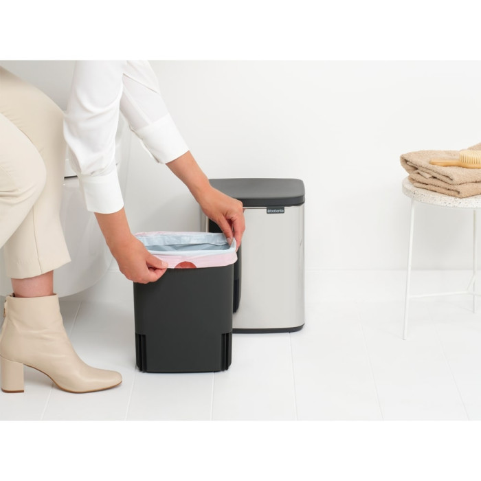 Кош за смет Brabantia Bo Small 7L, Brilliant Steel Кош за смет Brabantia Bo Small 7L, Brilliant Steel - Баня и почистване