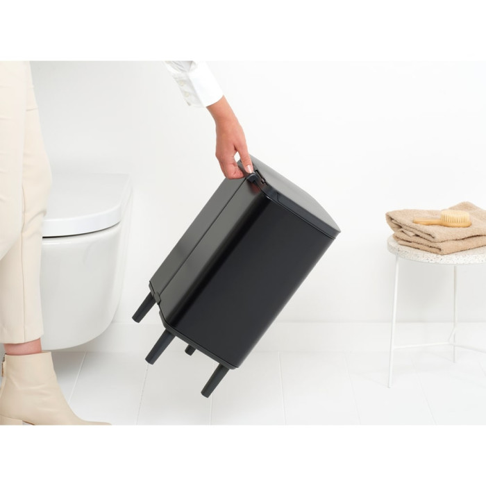 Кош за смет Brabantia Bo Small Hi 12L, Matt Black Кош за смет Brabantia Bo Small Hi 12L, Matt Black - Баня и почистване