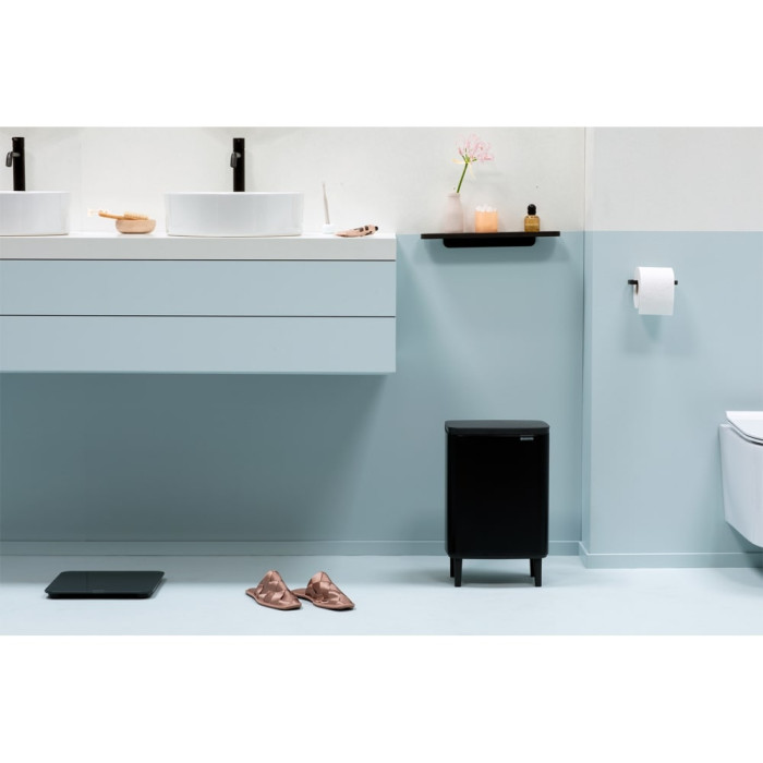 Кош за смет Brabantia Bo Small Hi 12L, Matt Black Кош за смет Brabantia Bo Small Hi 12L, Matt Black - Баня и почистване