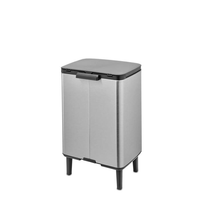 Кош за смет Brabantia Bo Small Hi 12L, Matt Steel Fingerprint Proof Кош за смет Brabantia Bo Small Hi 12L, Matt Steel Fingerprint Proof - Баня и почистване