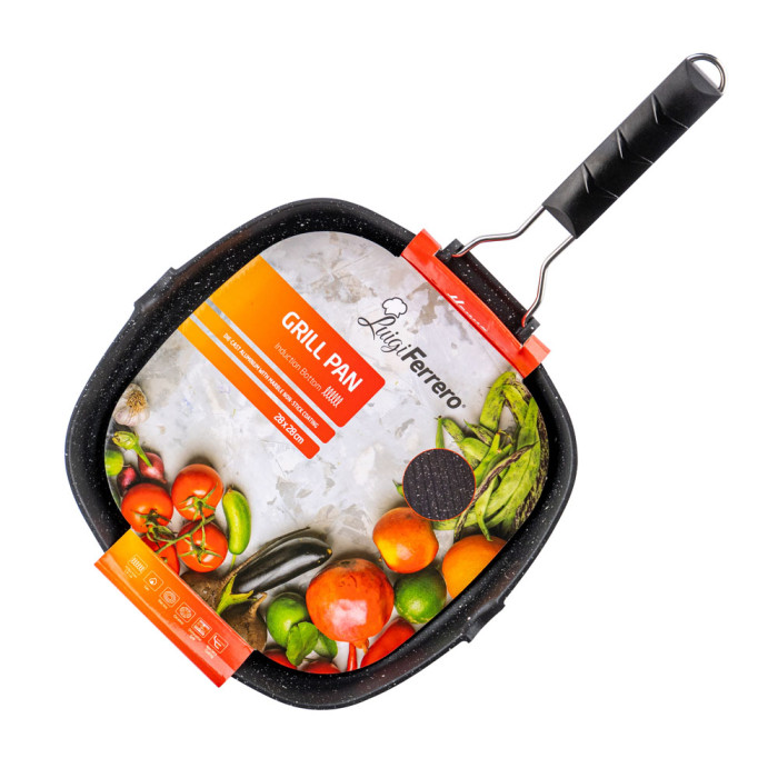 Тиган грил Luigi Ferrero Hanna FR-2810M 28x28cm Тиган грил Luigi Ferrero Hanna FR-2810M 28x28cm - Кухня