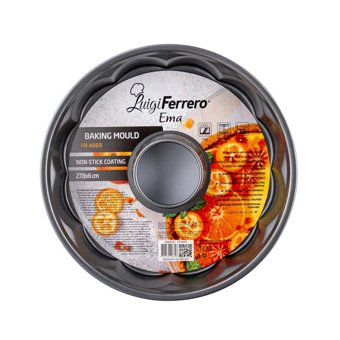 Форма за кекс Luigi Ferrero Ema FR-4003 27.8x6cm Форма за кекс Luigi Ferrero Ema FR-4003 27.8x6cm - Кухня
