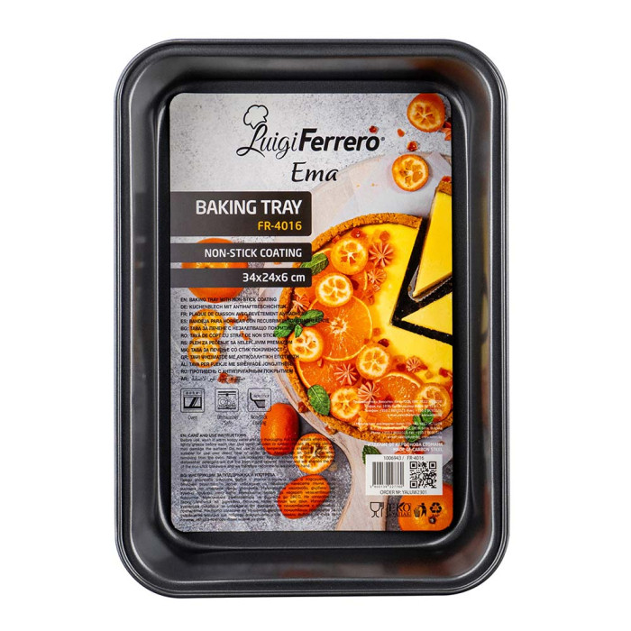 Тава за печене Luigi Ferrero Ema FR-4016 34x24x6cm Тава за печене Luigi Ferrero Ema FR-4016 34x24x6cm - Кухня