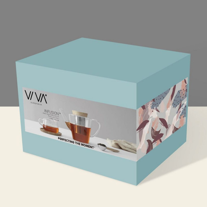 Чайник с цедка VIVA Infusion 1L, с бамбуков капак Чайник с цедка VIVA Infusion 1L, с бамбуков капак - Кухня