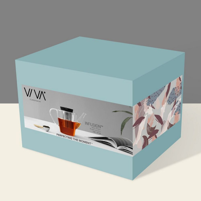 Чайник с цедка VIVA Infusion 1L, със силиконов капак Чайник с цедка VIVA Infusion 1L, със силиконов капак - Кухня