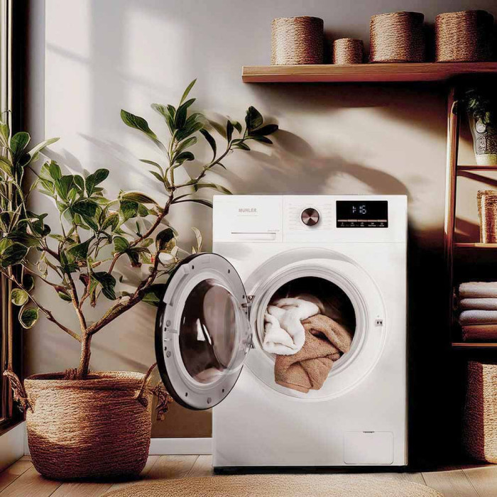 Пералня Muhler IWM714WA, клас А, Steam Wash, инверторна, 7kg, 1400rpm Пералня Muhler IWM714WA, клас А, Steam Wash, инверторна, 7kg, 1400rpm - Електроуреди