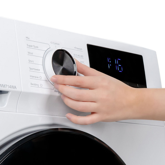 Пералня Muhler IWM714WA, клас А, Steam Wash, инверторна, 7kg, 1400rpm Пералня Muhler IWM714WA, клас А, Steam Wash, инверторна, 7kg, 1400rpm - Електроуреди