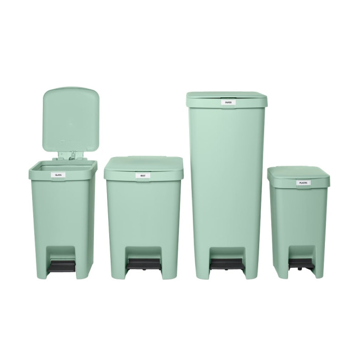 Кош за смет с педал Brabantia StepUp 10L, Jade Green Кош за смет с педал Brabantia StepUp 10L, Jade Green - Баня и почистване