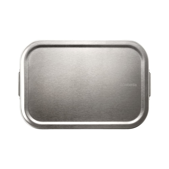 Кутия за обяд Brabantia Make&Take 2L, Matt Steel, с разделители Кутия за обяд Brabantia Make&Take 2L, Matt Steel, с разделители - Кухня