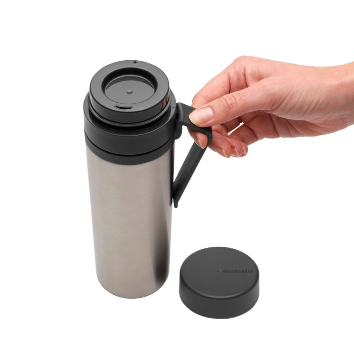 Термо бутилка Brabantia Make&Take 500ml Dark Grey Термо бутилка Brabantia Make&Take 500ml Dark Grey - Кухня