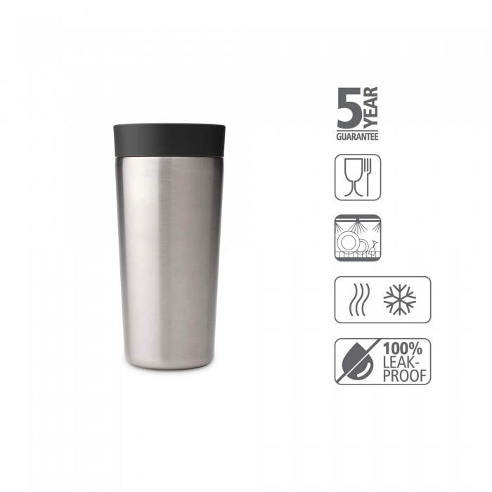 Термо чаша Brabantia Make&Take 360ml Dark Grey Термо чаша Brabantia Make&Take 360ml Dark Grey - Кухня