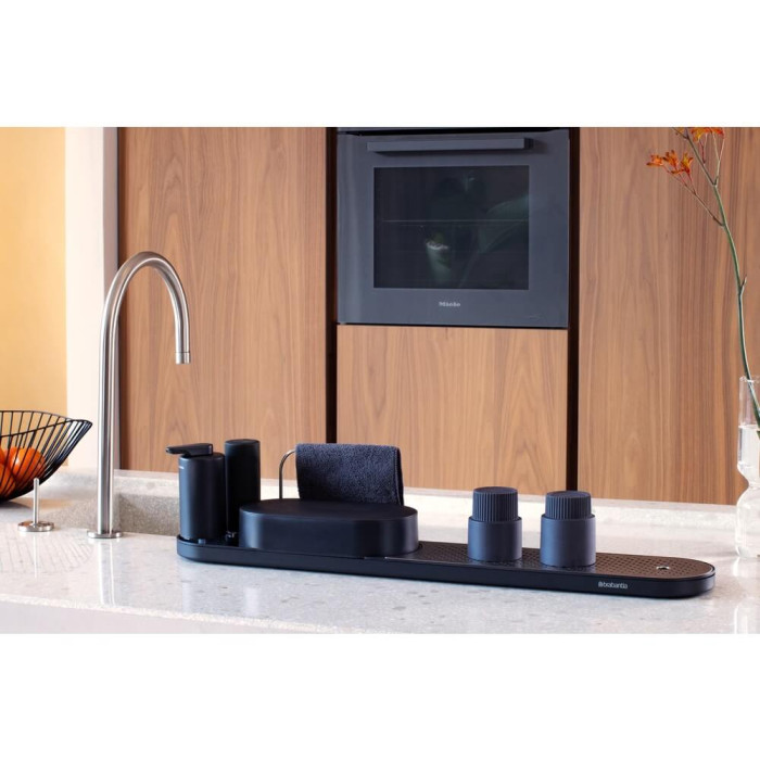 Комплект за мивка Brabantia SinkStyle Mineral Infinite Grey 4 части Комплект за мивка Brabantia SinkStyle Mineral Infinite Grey 4 части - Кухня